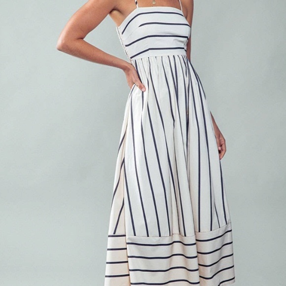 Nautical Stripe Square Dress - Picture 1 of 2